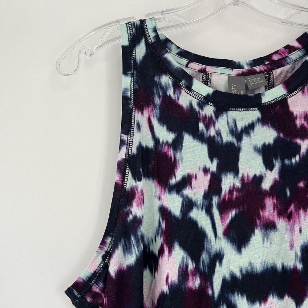 Sweaty Betty Easy Peazy Blue Flow Print Sustainable Vest Tank Top 8-10 - Picture 5 of 13